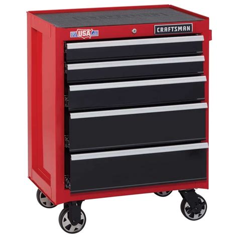 craftsman 26.5-in 5-drawer steel rolling tool cabinet combo|CRAFTSMAN Tool Chest Combo with Drawer Liner Roll, 26.